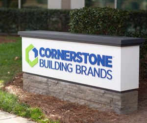 Cornerstone Building Brands exterior sign