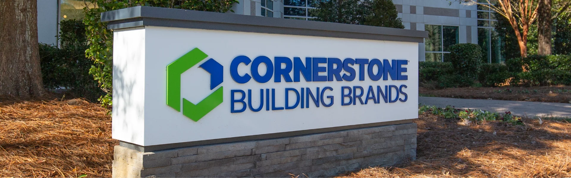 Cornerstone Building Brands exterior sign